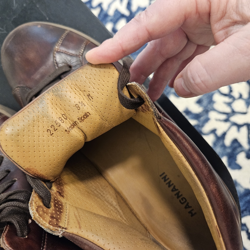 Men's Brown Leather Shoes - Picture 5 of 9